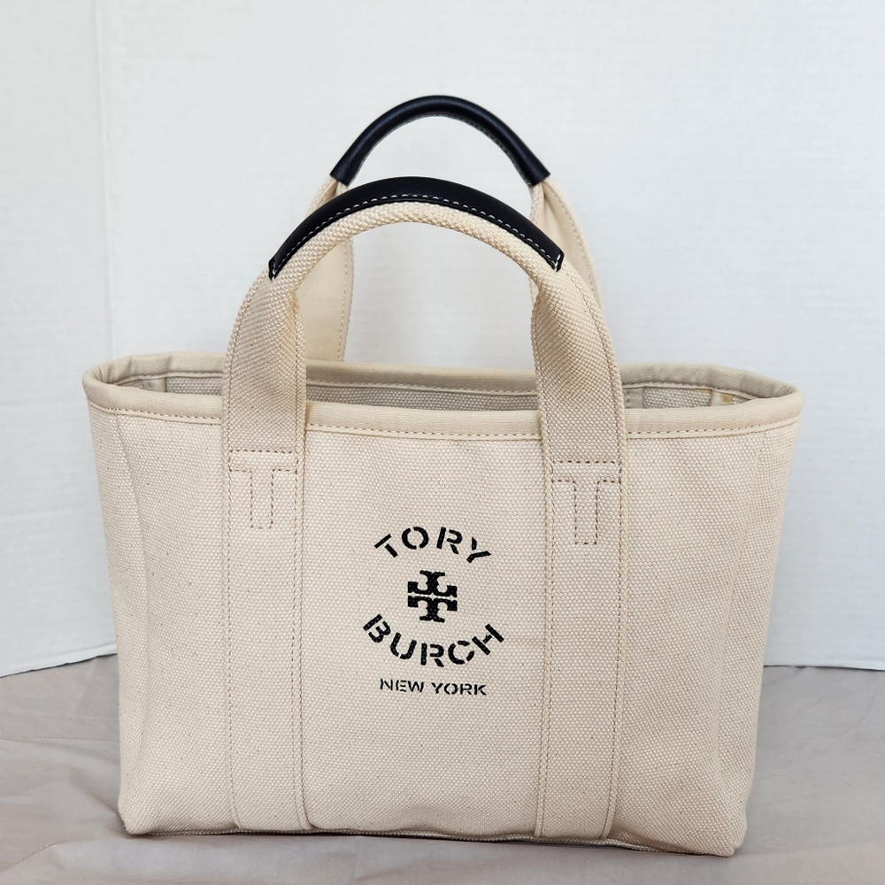 Tory Burch Mini Mercer Canvas Tote